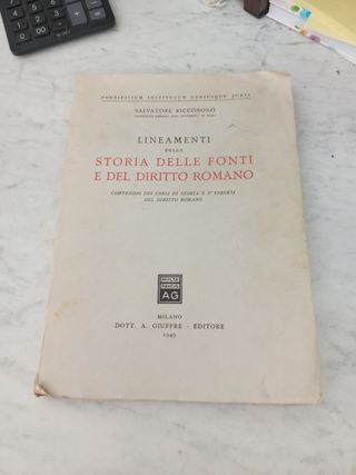 Lineamenti storia diritto romano - Riccobono