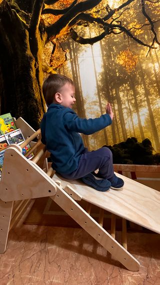 Montessori NUEVO triángulo/pikler/arco/rampa niños