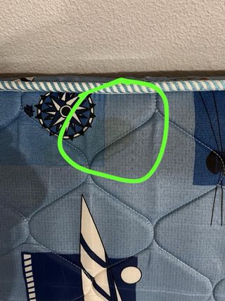 Sofá cama - Verde y Amarillo