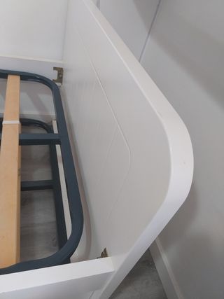 Cama nido blanca 90x190 DM