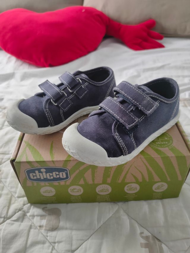 Zapatillas niño verano Chicco talla 26 - Lona Azul