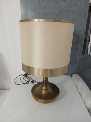 Lampada da Tavolo Abatjour in Ottone Vintage 55 cm