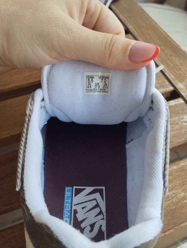 Zapatillas Vans Gris Rosa