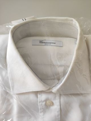 3 Camisas italianas - Blanco y Azul