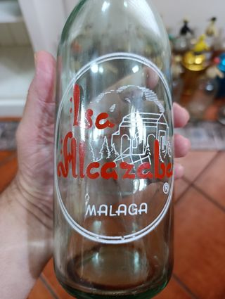 Botella antigua gaseosa Alcazaba Málaga