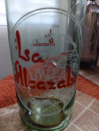 Botella antigua gaseosa Alcazaba Málaga