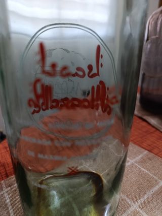 Botella antigua gaseosa Alcazaba Málaga