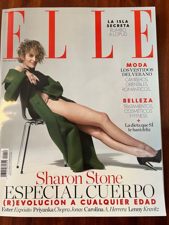 Revista Elle mayo 2021 con Sharon Stone + Regalo