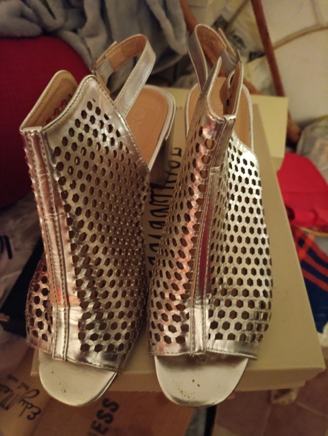 Sandali estivi donna argento