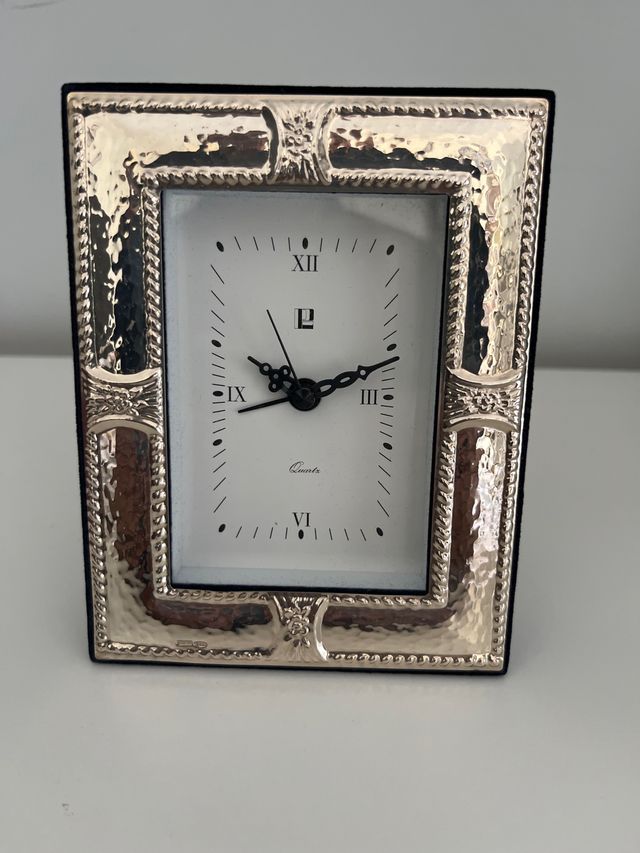 Reloj sobremesa plata 925