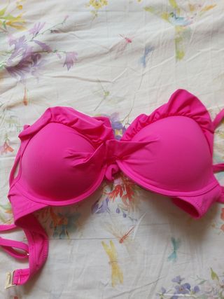 Bikini rosa - Parte superior Talla 90B