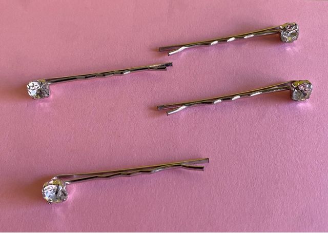 Clips brillantes para pelo - 4uds