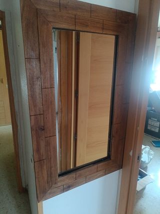 Espejo madera con marco