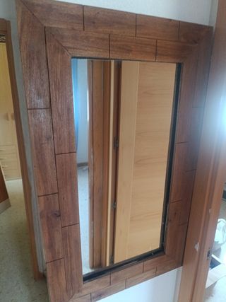 Espejo madera con marco