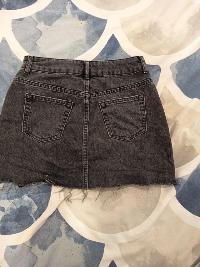 Mini Falda Vaquera Negra - XS