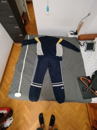 Chándal Adidas azul marino y gris - Talla M