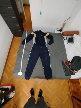 Chándal Adidas azul marino y gris - Talla M