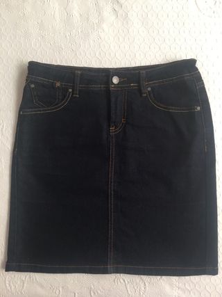 Falda vaquera corta azul