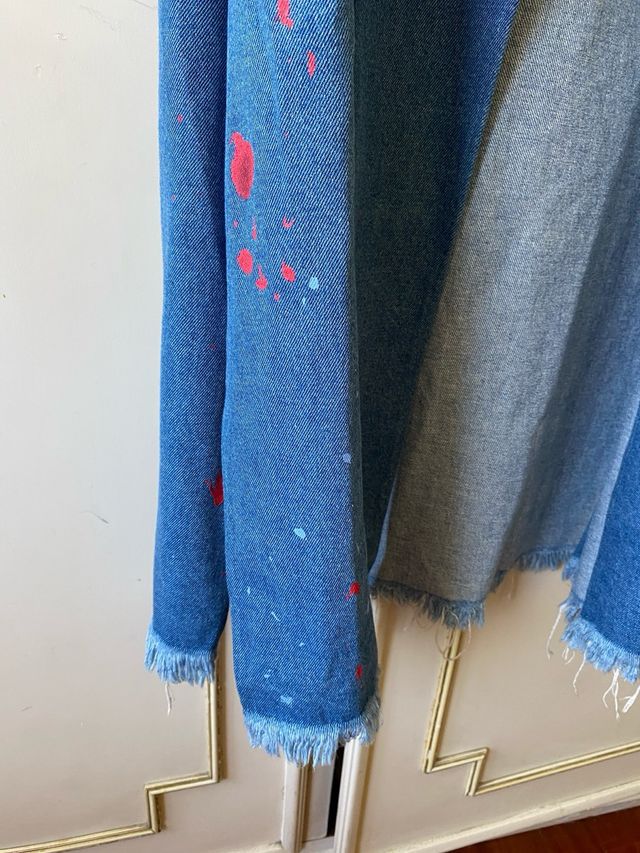 Gilet Jeans Dipinto a Mano, Sartoriale