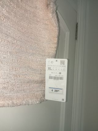 Top Zara Beige brillante XL