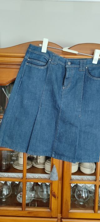 Lote 2 Faldas vaqueras azules