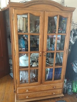 Vitrina madera maciza