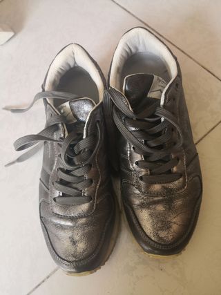 Zapatillas Pepe Jeans mujer - Plata