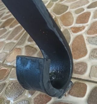 Tavolo da giardino esterno - metallo e pietra