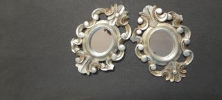 Espejos decorativos plateados