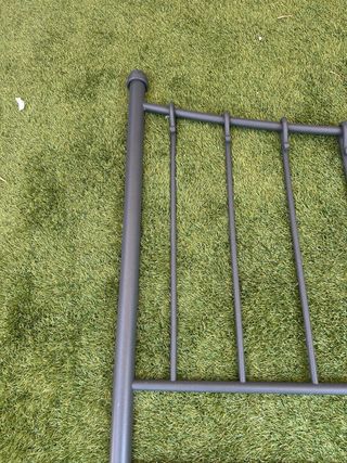 Cabezal cama 135cm - Metal negro