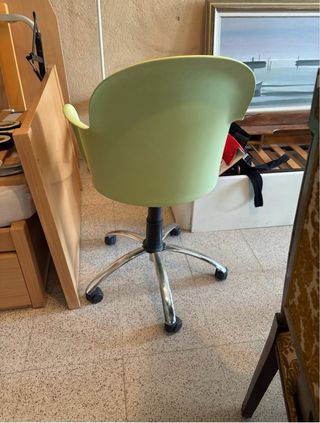 Silla escritorio giratoria verde