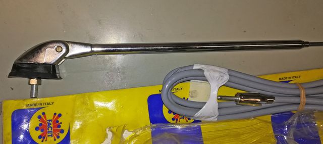 Antena Coche Clásico Cromada Universal