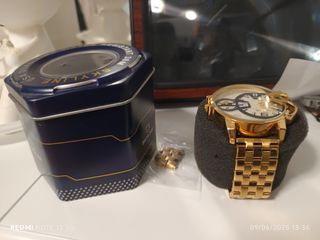 Reloj Skyline dorado hombre