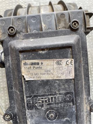 Faro alogeno esterno Disano