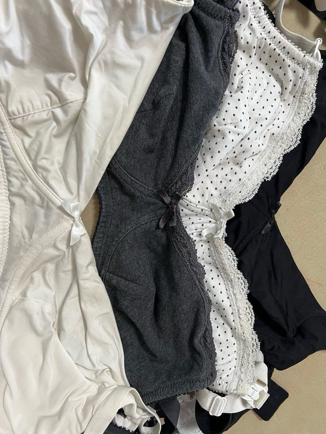 Sujetadores lactancia 80C - blancos y negros