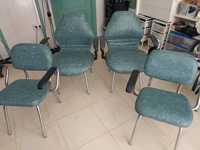 Sillones y sillas vintage - 4 piezas