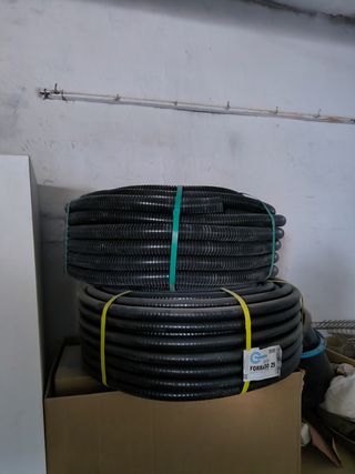 Tubos corrugados.