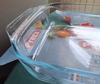 BANDEJA MUY GRANDE HORNO CRISTAL PYREX.