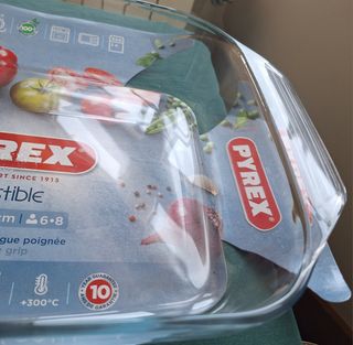 BANDEJA MUY GRANDE HORNO CRISTAL PYREX.