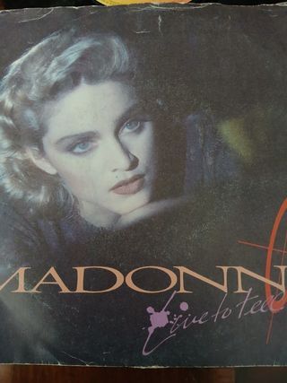 Singolo 45 giri Madonna - Live to Tell