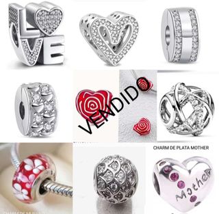 Pandora Charms Plata varias piezas 
