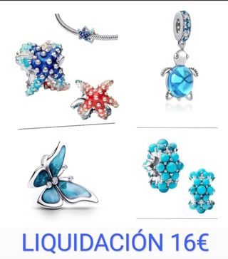 Pandora Charms Plata varias piezas 