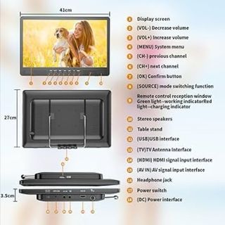 TV Portátil Desobry 18" HD