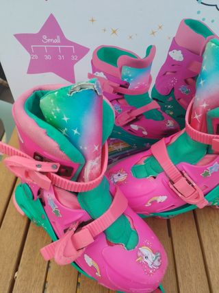 Patines niña Unicornio - Talla 30-32