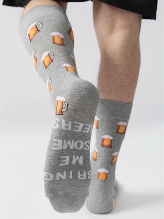 Calcetines unisex cerveza gris