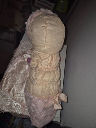 Vestito per cane beige e rosa