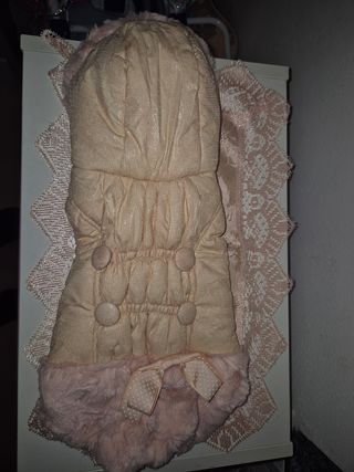 Vestito per cane beige e rosa