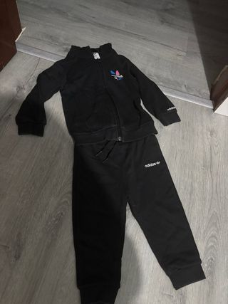 Chándal adidas niño - negro 2 años