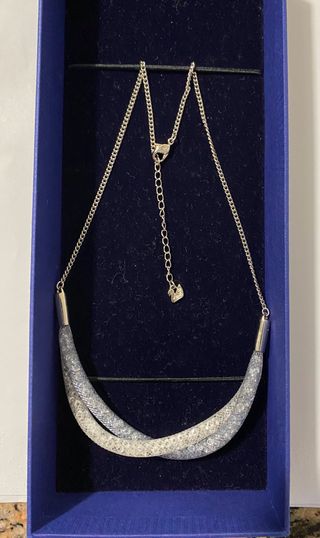 Collana Swaroski Stardust Twist blu