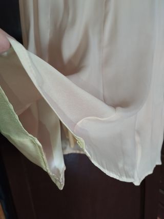 Traje Sintesis seda salvaje beige